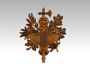 Coat of arms of France Modelo de Impressão 3D