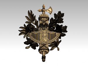 Coat of arms of France Modelo de Impressão 3D