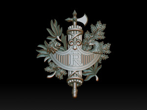 Coat of arms of France Modelo de Impressão 3D