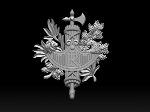 Coat of arms of France Modelo de Impressão 3D