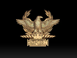 ローマ帝国 SPQR エンブレム 古代ローマのシンボル 3D 印刷用 STL モデル 3Dプリントモデル