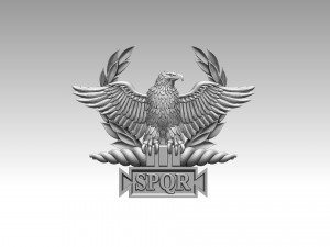 EMBLEM Roman Empire SPQR 3D-Druckmodell