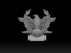 Roman Empire SPQR Emblem Ancient Roman Symbol STL Model for 3D Printing 3D Print Model