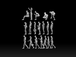 Young people 3D Print Model