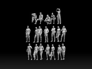 Young people 3D Print Model