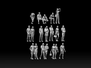 Young people 3D Print Model