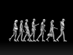 Young people 3D Print Model