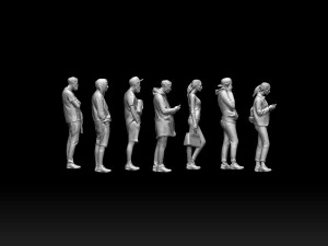 Young people 3D Print Model