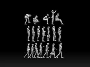 Young people 3D Print Model
