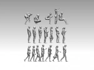 Young people 3D Print Model