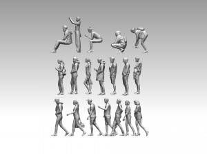 Young people Model Cetak 3D