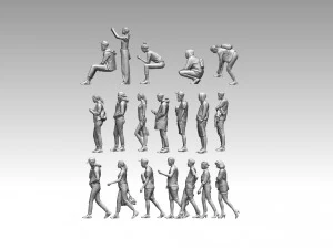 Young people 3D Print Model