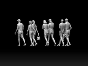 Young people 3D Print Model