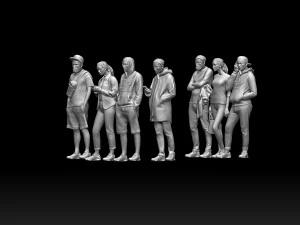 Young people 3D Print Model
