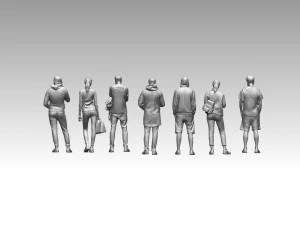 Young people 3D Print Model