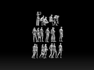 Young people 3D Print Model