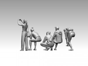 Young people 3D-Druckmodell