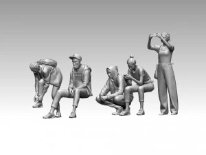 Young people 3D Print Model
