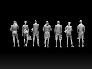 Young people 3D Print Model