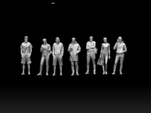 Young people 3D Print Model