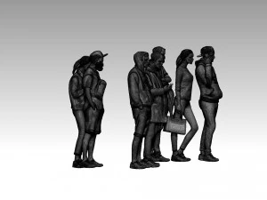 Young people 3D Print Model