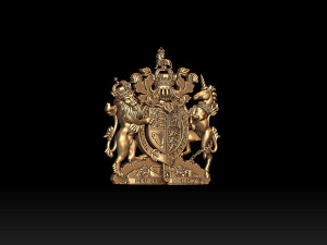 Coat of Arms of Great Britain 3D Print Model