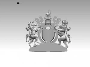 Coat of Arms of Great Britain 3D Print Model