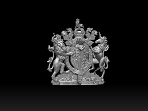 Coat of Arms of Great Britain 3D प्रिंट मॉडल