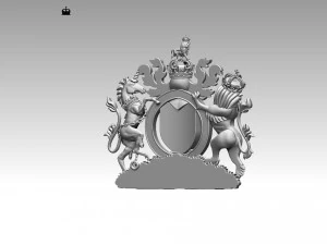Coat of Arms of Great Britain 3D Print Model