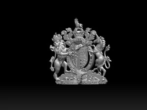 Coat of Arms of Great Britain 3D Print Model