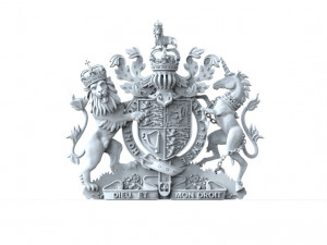 Coat of Arms of Great Britain 3D प्रिंट मॉडल