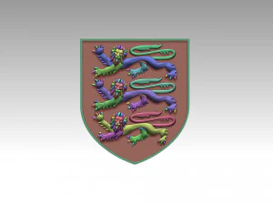 Coat of Arms of England 3D Print Model