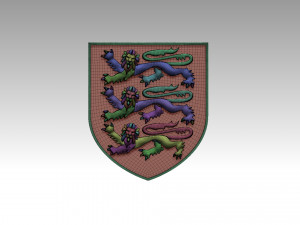 Coat of Arms of England Modelo de impresión 3D