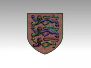 Coat of Arms of England 3D Print Model