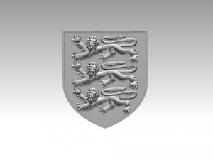 Coat of Arms of England Modelo de impresión 3D
