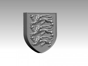Coat of Arms of England Modelo de impresión 3D