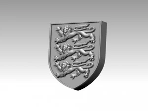 Coat of Arms of England 3D Print Model