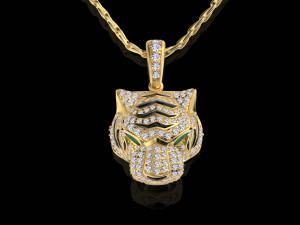 Pendant tiger 3D-printmodel
