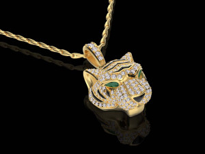 Pendant tiger Model do druku 3D