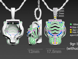 Pendant tiger Model do druku 3D