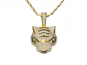 Pendant tiger Model do druku 3D