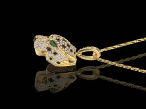Pendants tiger and panther 3D Print Model