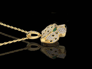 Pendants tiger and panther 3D Print Model