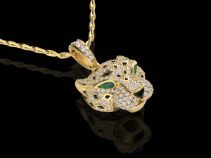 Pendants tiger and panther 3D Print Model