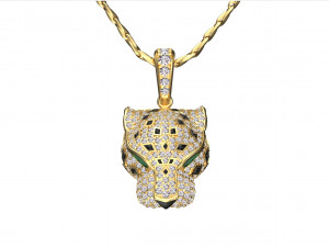 Pendants tiger and panther 3D Print Model
