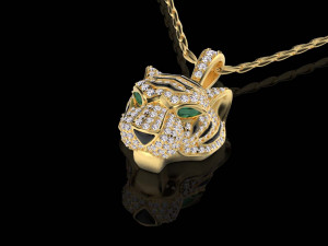 Pendants tiger and panther 3D Print Model