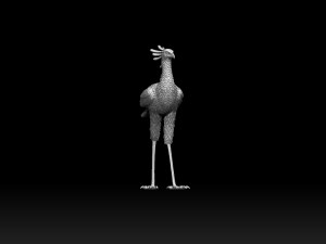 Bird secretary 3D 프린트 모델