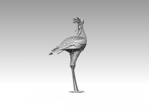 Bird secretary 3D 프린트 모델
