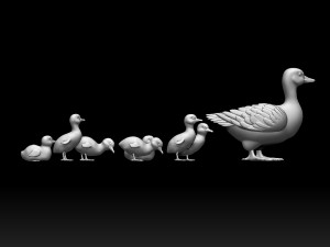 Duckling duck 3D-printmodel