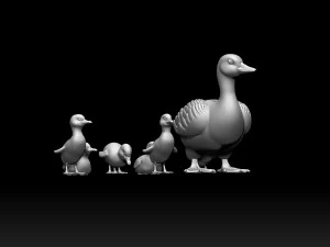 Duckling duck 3D Print Model